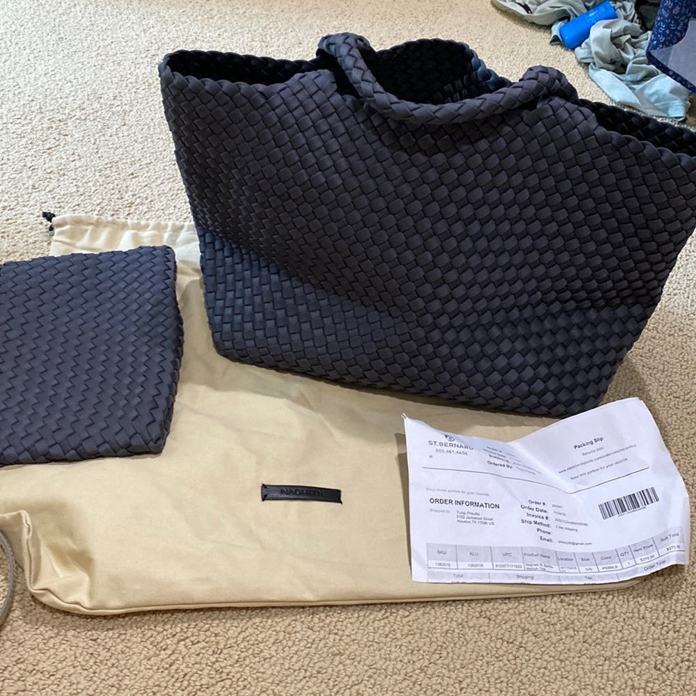 Naghedi St Barths Medium Tote in Pebble. GUC